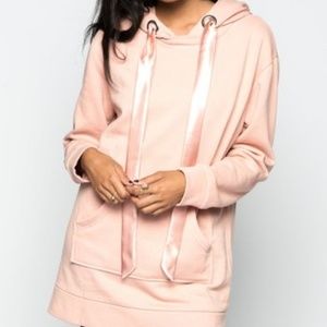 Game of Love NWOT ribbon tunic hoodie
